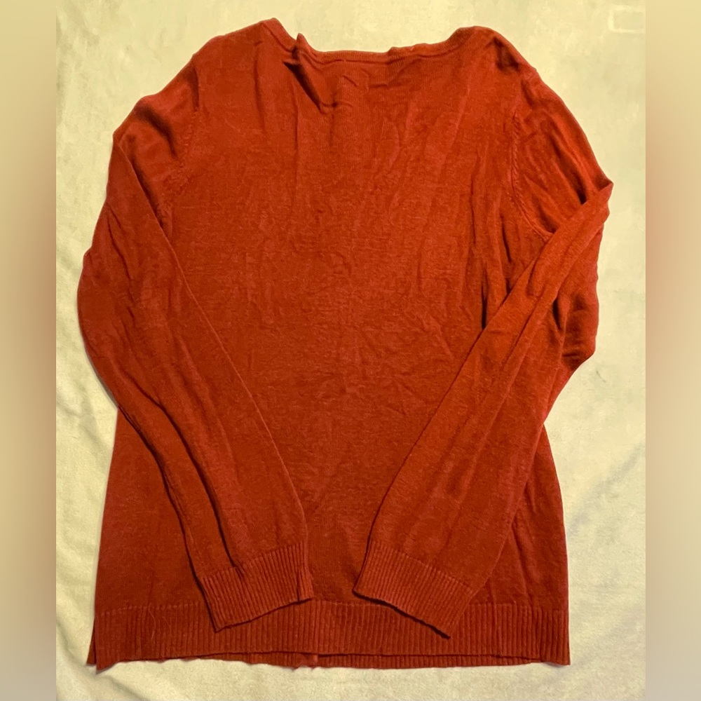 ModCloth women’s size Medium red lightweight cardigan - Picture 4 of 7